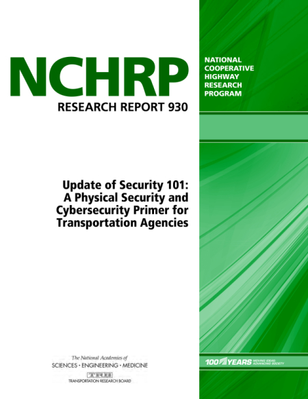 Cover for NCHRP Research Report 930