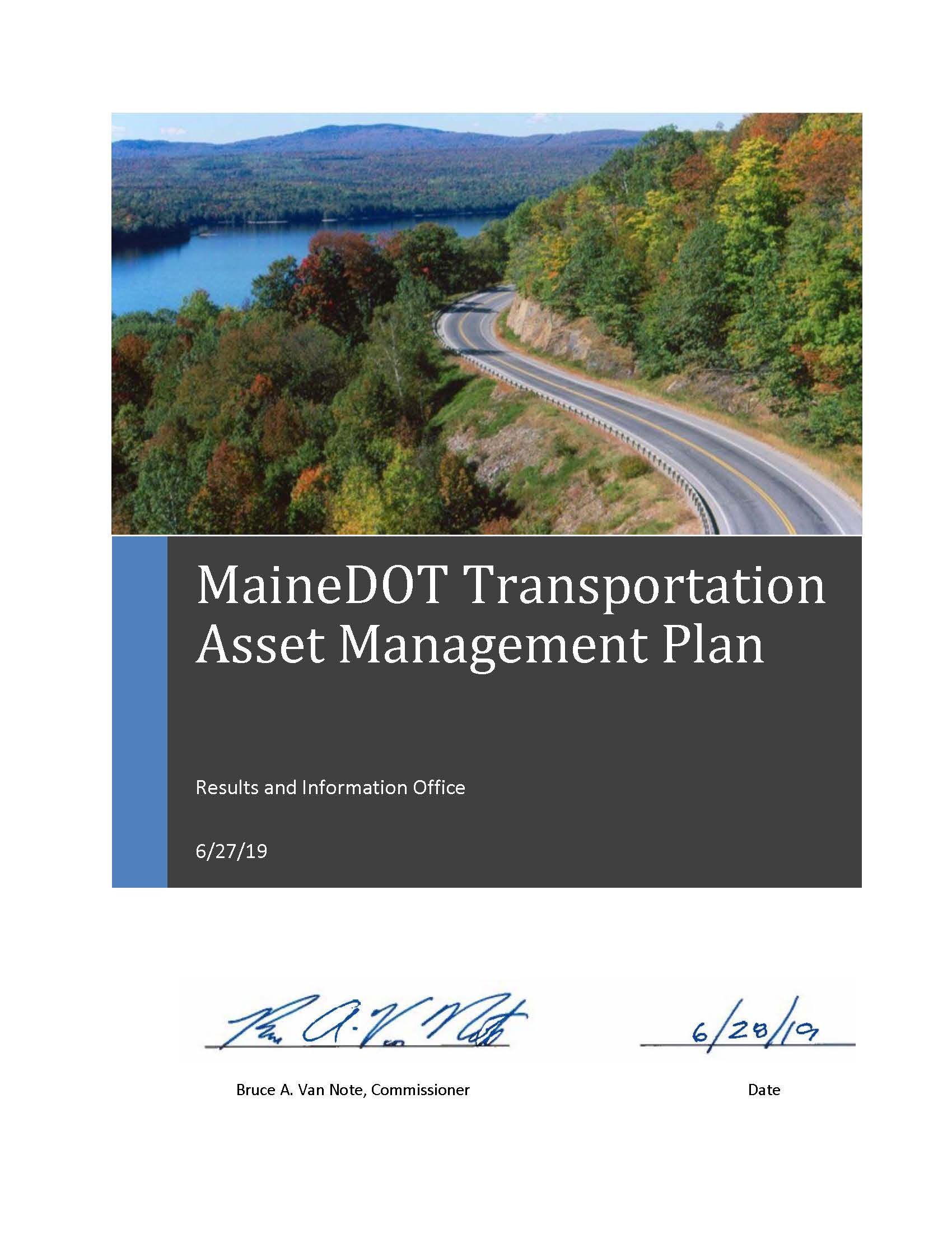 Maine DOT TAMP 2019